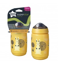 Cana Tommee Tippee Sippee cu protectie BACSHIELD™ si capac, 390 ml, 12 luni +, Galben, 1 buc